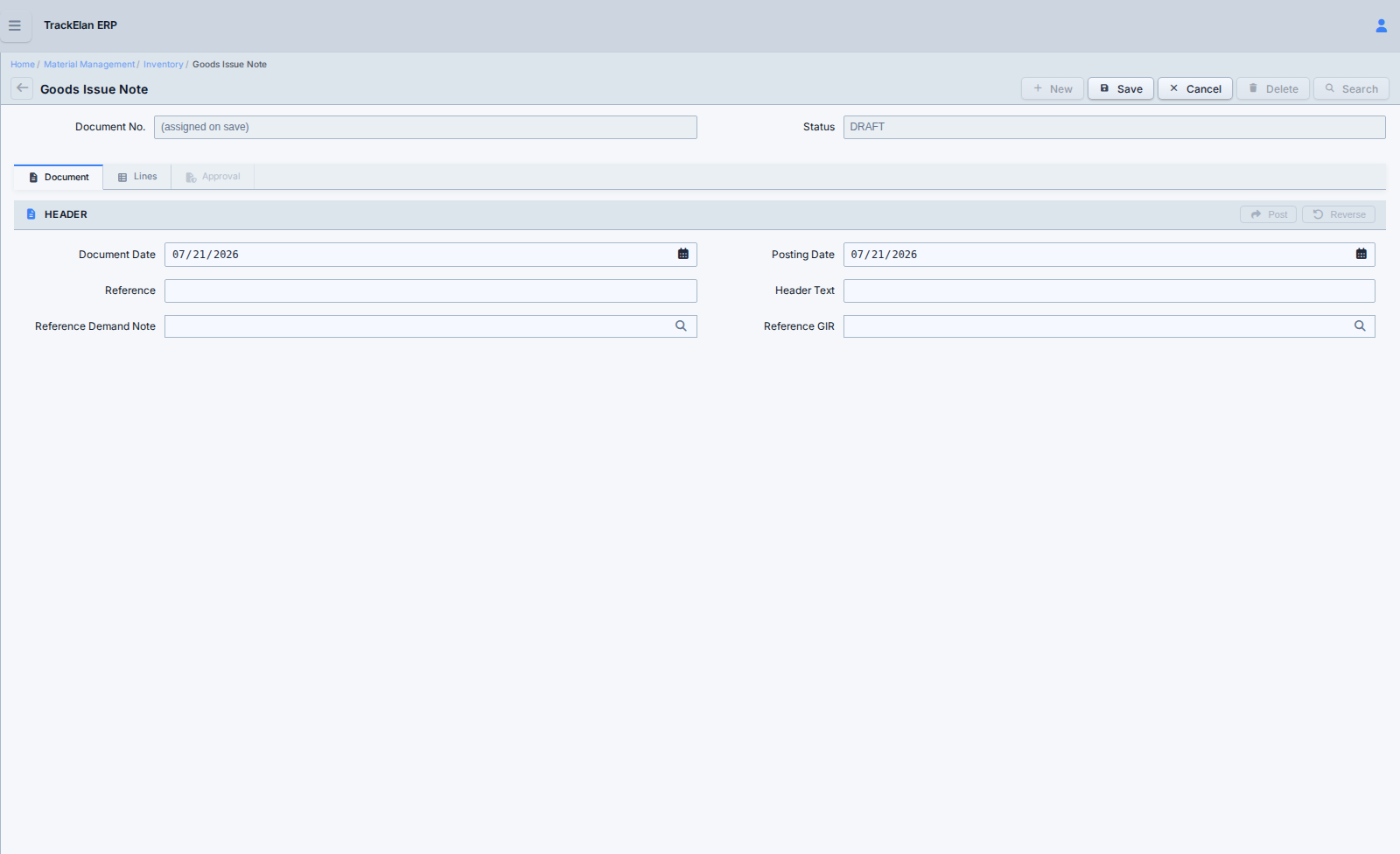 Inventory & Stock Control in TrackElan ERP